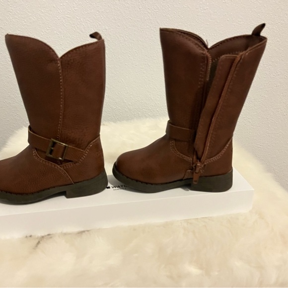 Rich brown baby boots - Picture 3 of 8